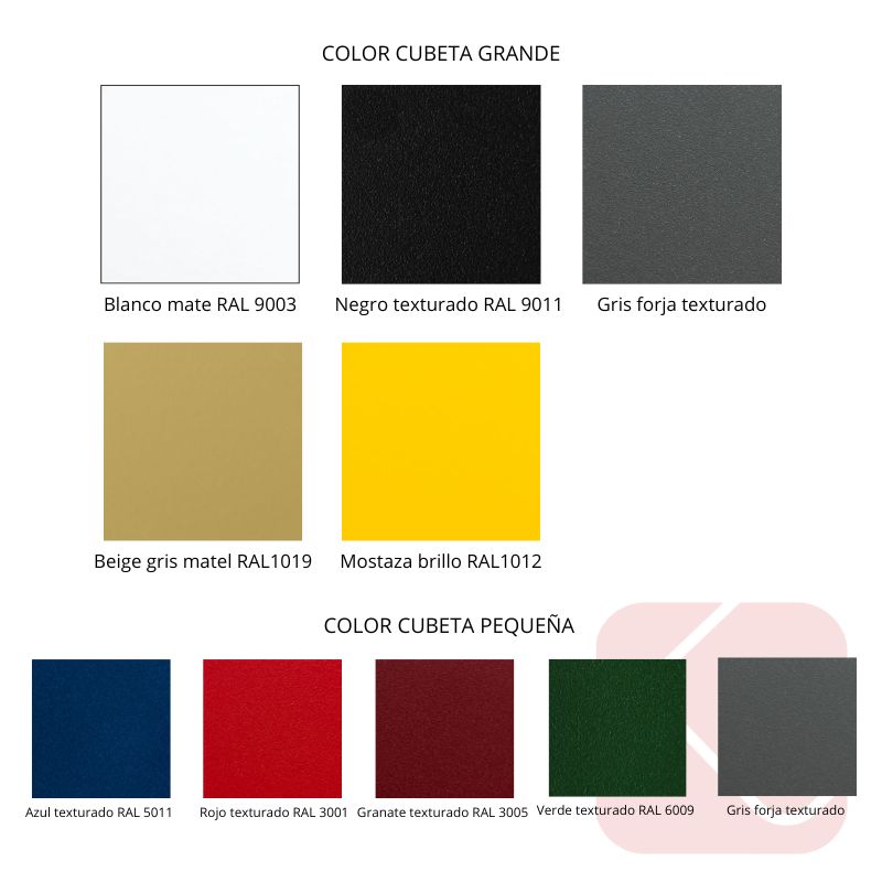 Colores metal paragüero drop out systemtronic